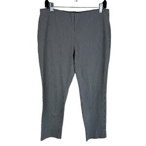J.‎ Jill Black White Checkered Gingham Premium Bistretch Ankle Fit Pants Size 12